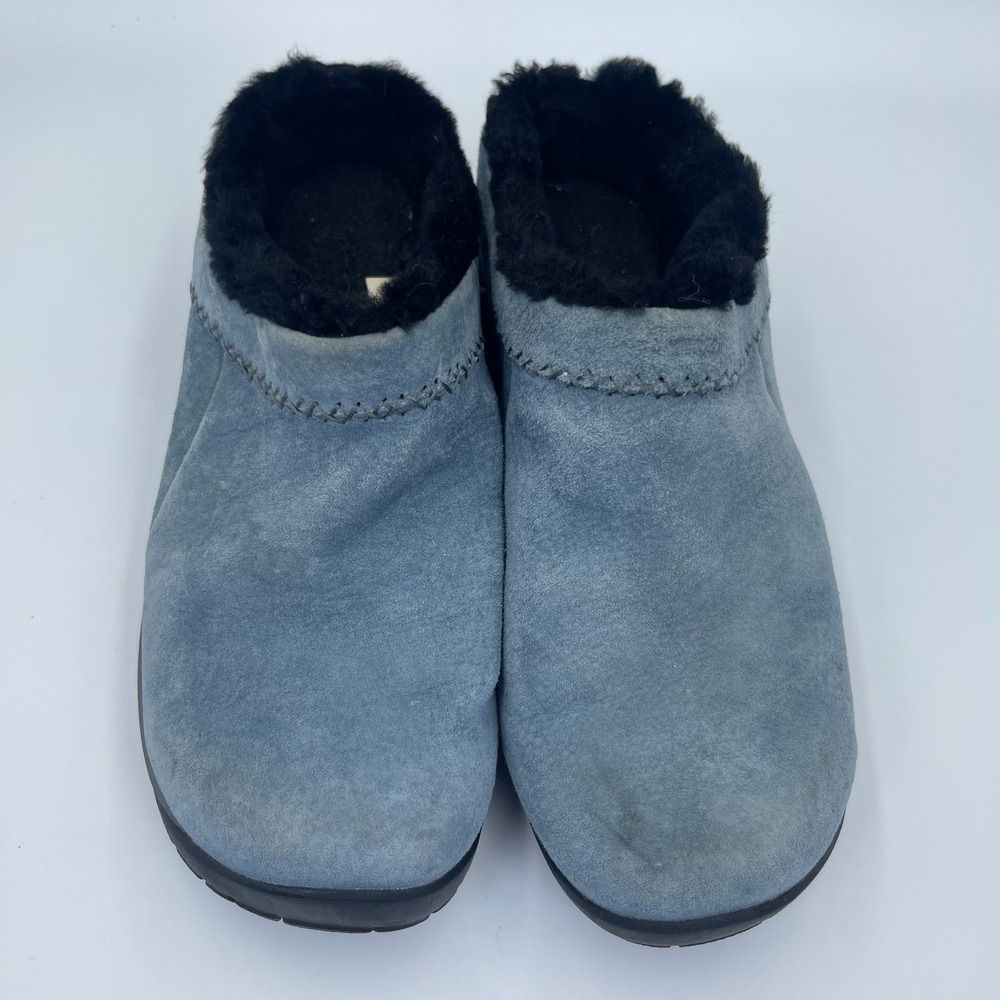 Merrell Encore Ice 4 Clog Women's Size 8 Blue Wide Nubuck Slip-On Shoes J004624W